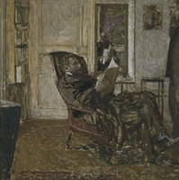 Framed Thadee Natanson, Ker-Xavier Roussel and Vuillard's Reflection in the Mirror, 1907-1908