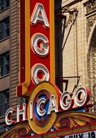 Framed Chicago Theater Sign, Illinois