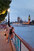 Framed Big Ben and Houses of Parliament, City of Westminster, London, England