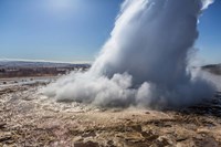 Framed Strokkur Geyser Erupting, Iceland