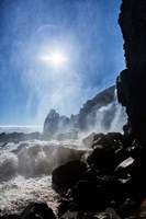 Framed Oxararfoss Waterfalls, Thingvellir National Park, Iceland