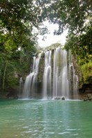 Framed Llanos De Cortez Waterfall, Costa Rica