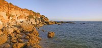 Framed Cliffs at coast, Conil De La Frontera, Cadiz Province, Andalusia, Spain