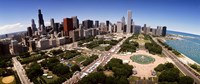Framed Aerial Grant Park, Chicago, IL