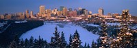 Framed Skyline and the North Saskatchewan Rive, Edmonton, Alberta, Canada