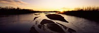 Framed Platte River at Sunset, Nebraska
