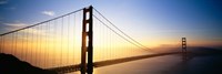 Framed Golden Gate Bridge Glow, San Francisco, California