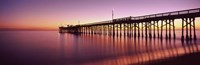 Framed Balboa Pier at sunset, Newport Beach, Orange County, California, USA