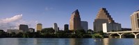 Framed Waterfront Buildings in Austin, Texas