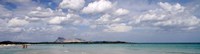 Framed La Cinta Beach with Tavolara Island, San Teodoro, Italy