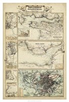 Framed Map of the Coast of England II