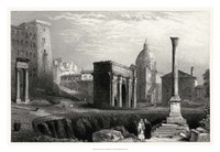 Framed Antique View of Rome