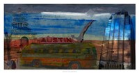 Framed Austin Bus