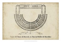 Framed Plan for the Theatre of Marcellus