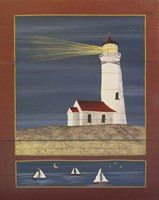 Framed 'Lighthouse 1' border=