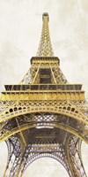 Framed Gilded Eiffel Tower