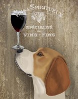 Framed Dog Au Vin Beagle