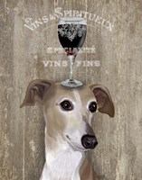 Framed Dog Au Vin Greyhound