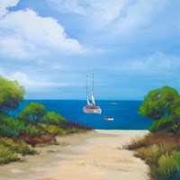 Framed Sailboat on Coast II