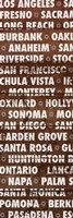 Framed California Wood Type