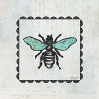 Framed Bee Stamp