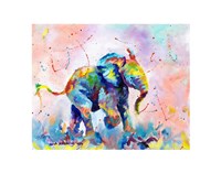 Framed Colorful Elephant