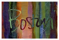 Framed Abstract Boston