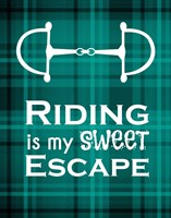 Framed Riding is My Sweet Escape - Green