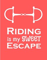 Framed Riding is My Sweet Escape - Orange