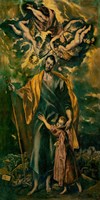 Framed Saint Joseph and the Infant Jesus