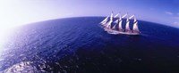 Framed Tall Ship at Sea, Puerto Rico