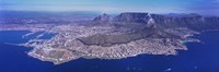 Framed Aerial View of Cape Town, South Africa