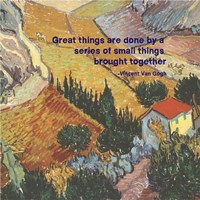 Framed Great Things -Van Gogh Quote 4