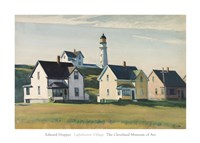 Framed Lighthouse Village (also known as Cape Elizabeth), 1929