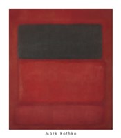 Framed Black over Reds [Black on Red], 1957