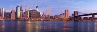 Framed Manhattan and Brooklyn Bridge, NYC 2