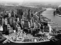 Framed Aerial View of Manhattan