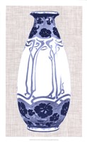 Framed Blue & White Vase II