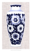 Framed Blue & White Vase V