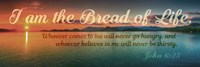 Framed John 6:35 I am the Bread of Life (Sunset)