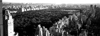 Framed High angle view of buildings in a city, Central Park, Manhattan, NY