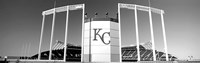 Framed Baseball stadium, Kauffman Stadium, Kansas City, Missouri