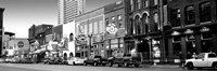 Framed Street scene at dusk, Nashville, Tennessee