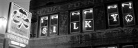 Framed Pub lit up at night, Silky O'Sullivan's, Beale Street, Memphis, Tennessee