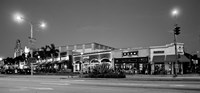 Framed Night scene of Downtown Culver City, Culver City, Los Angeles County, California