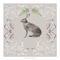 Framed Hare & Antlers I
