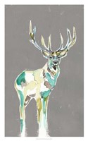 Framed Solitary Deer I