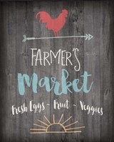 Framed Farmer's Market - Chalkboard