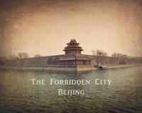 Framed Vintage The Forbidden City in Beijing, China, Asia