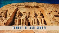 Framed Vintage Temple of Abu Simbel, Nubia, Egypt, Africa